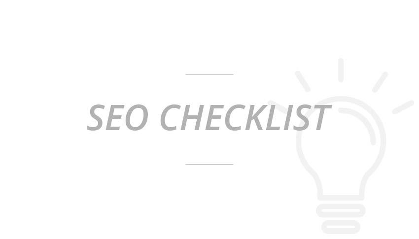 SEO Checklist